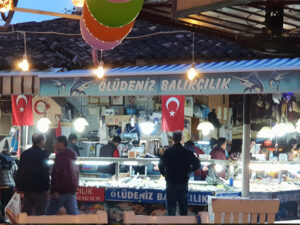 Fethiye is one of the points to visit in Fethiye or if you are staying in Ölydeniz. The central fish market of the region. Restaurants in the middle of the market will make delicious dishes from fish which you choose on the stands before.