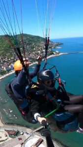 Flying over Ordu and the black sea in the north of Turkey. Easy transportation with cable car. Best Spot on the black sea for your Tandem Experience.