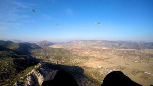 Soaring at the Badenagi Paragliding Area north of Antalya