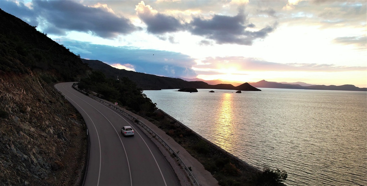 Abendstimmung bei Küstentour entlang Lykiens Küste